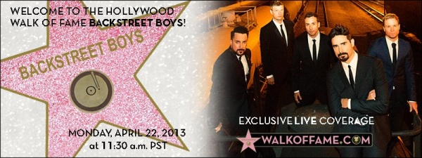 Backstreet Boys Hollywood Walk of Fame&nbsp;Star