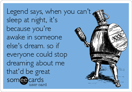 Insomnia, we meet&nbsp;again!