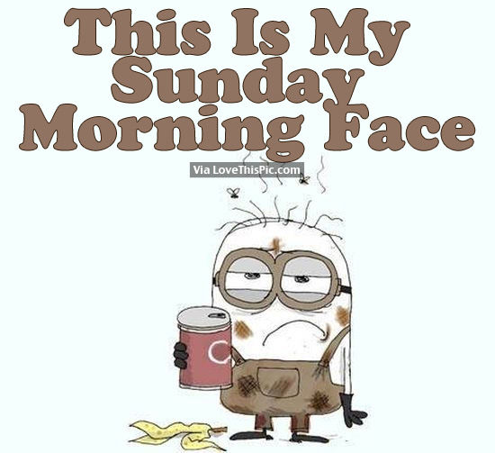 Excuse me while I reflect upon my Sunday activities…